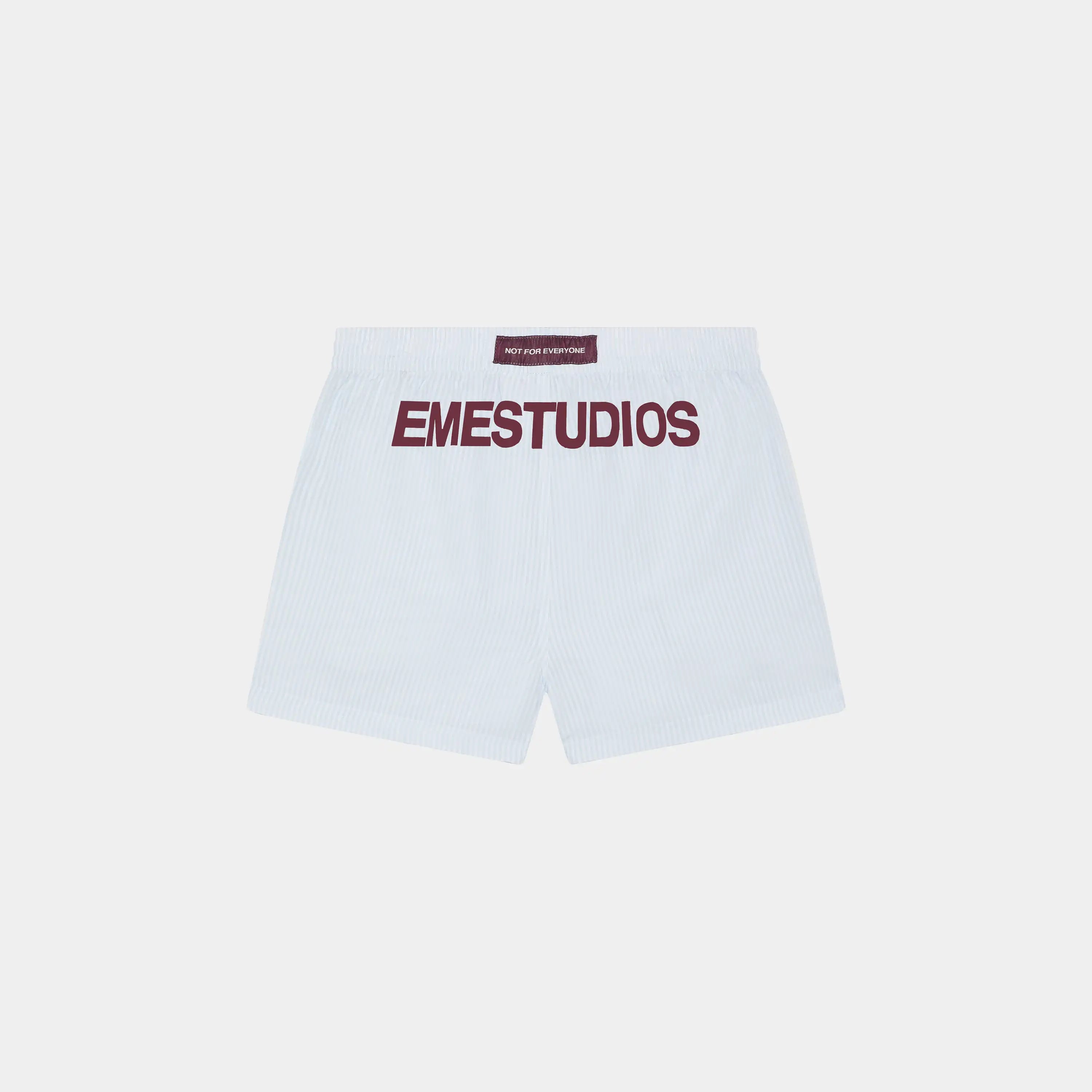 Lucky Striped Burgundy Boxers Underwear Eme Studios