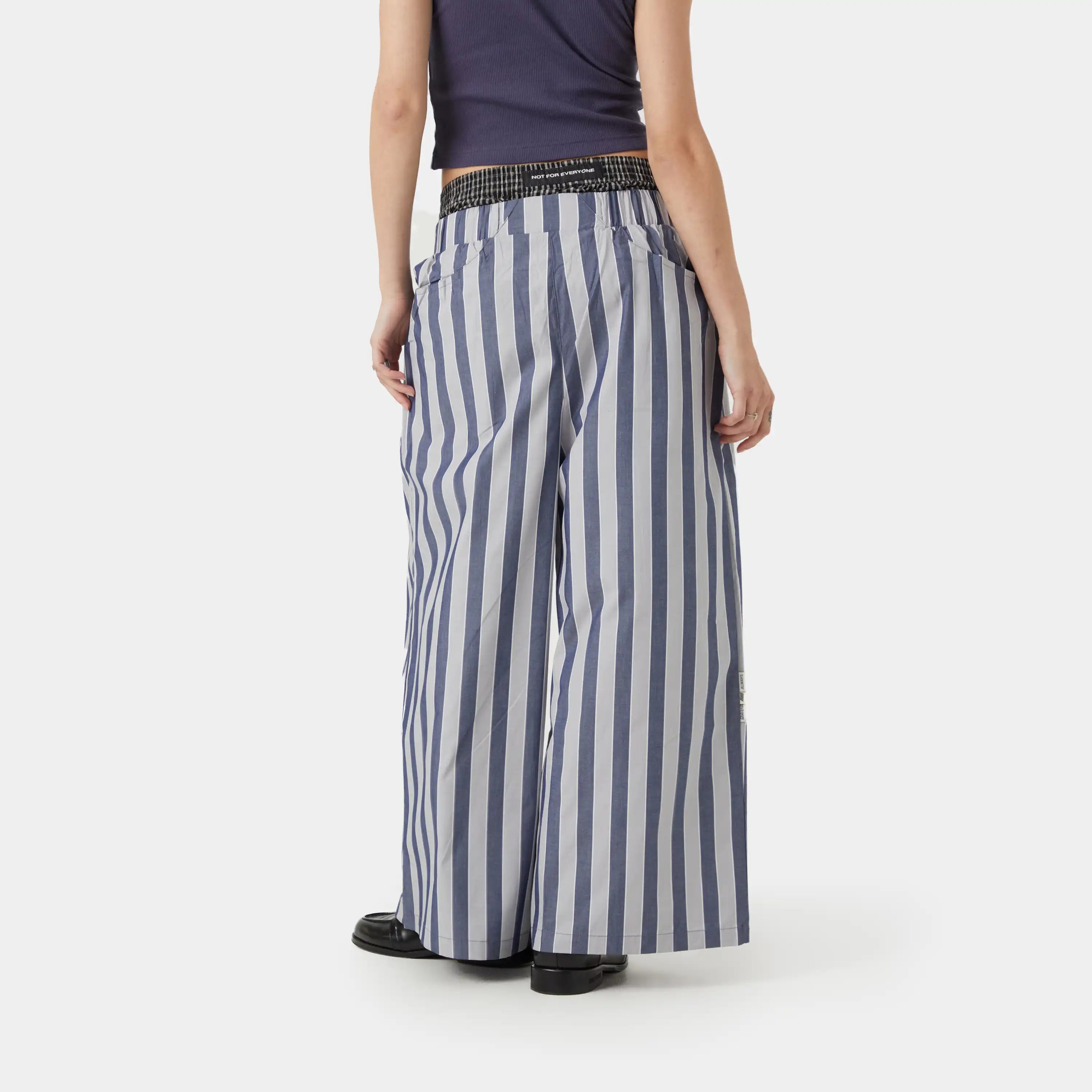 Agl Striped Wide Pants Pants eme