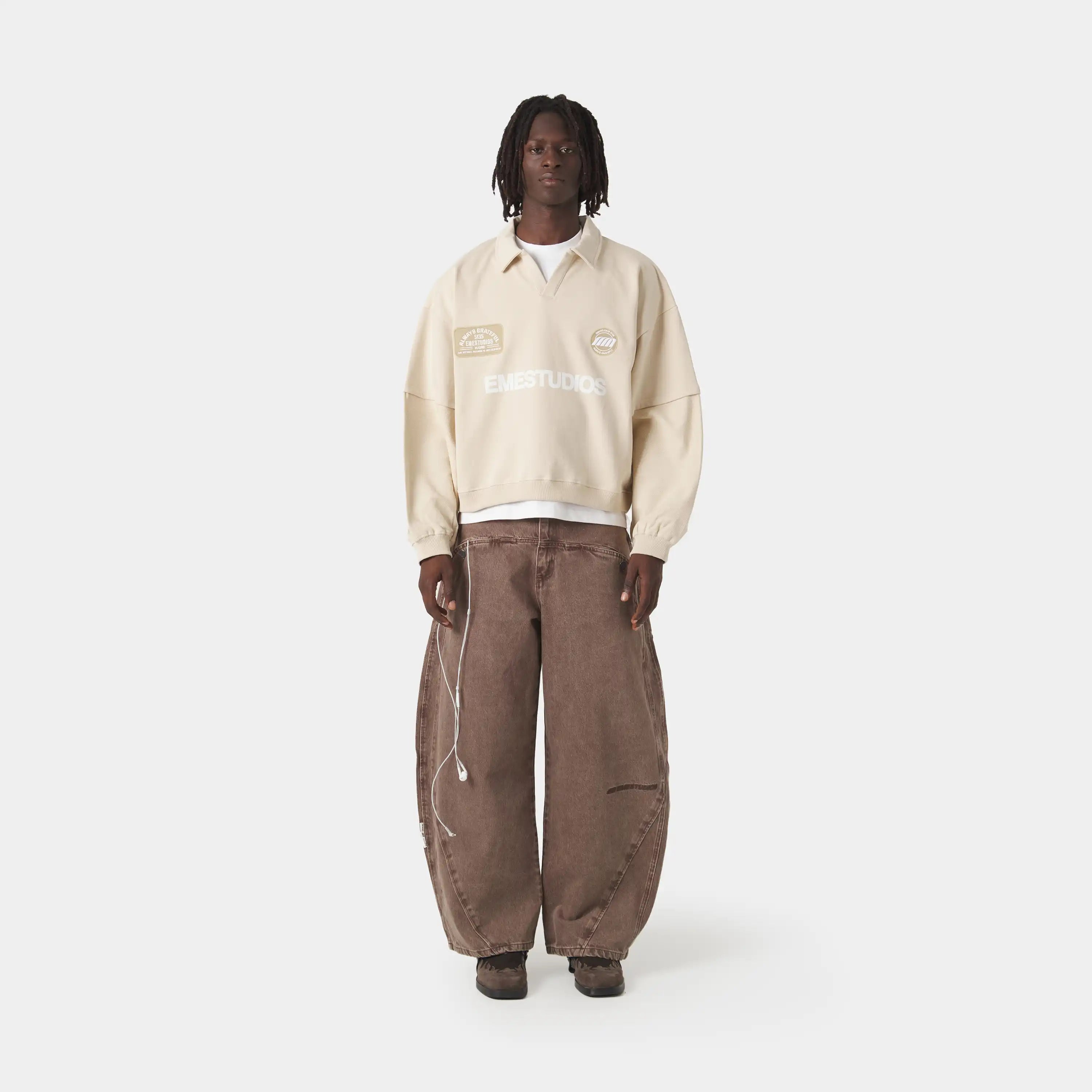 O´Connor Off Sand Polo Crewneck Sweatshirts Eme Studios