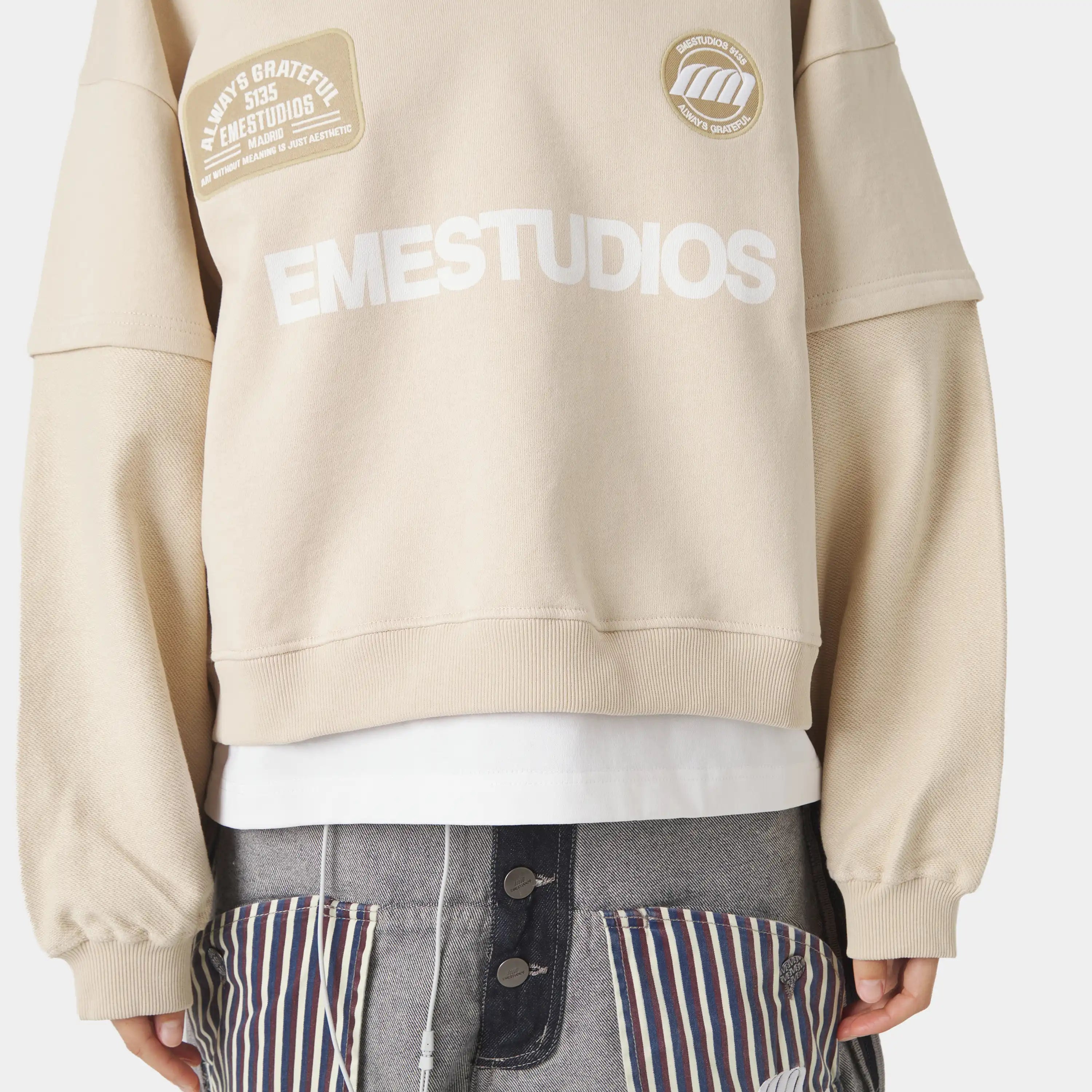 O´Connor Off Sand Polo Crewneck Sweatshirts Eme Studios