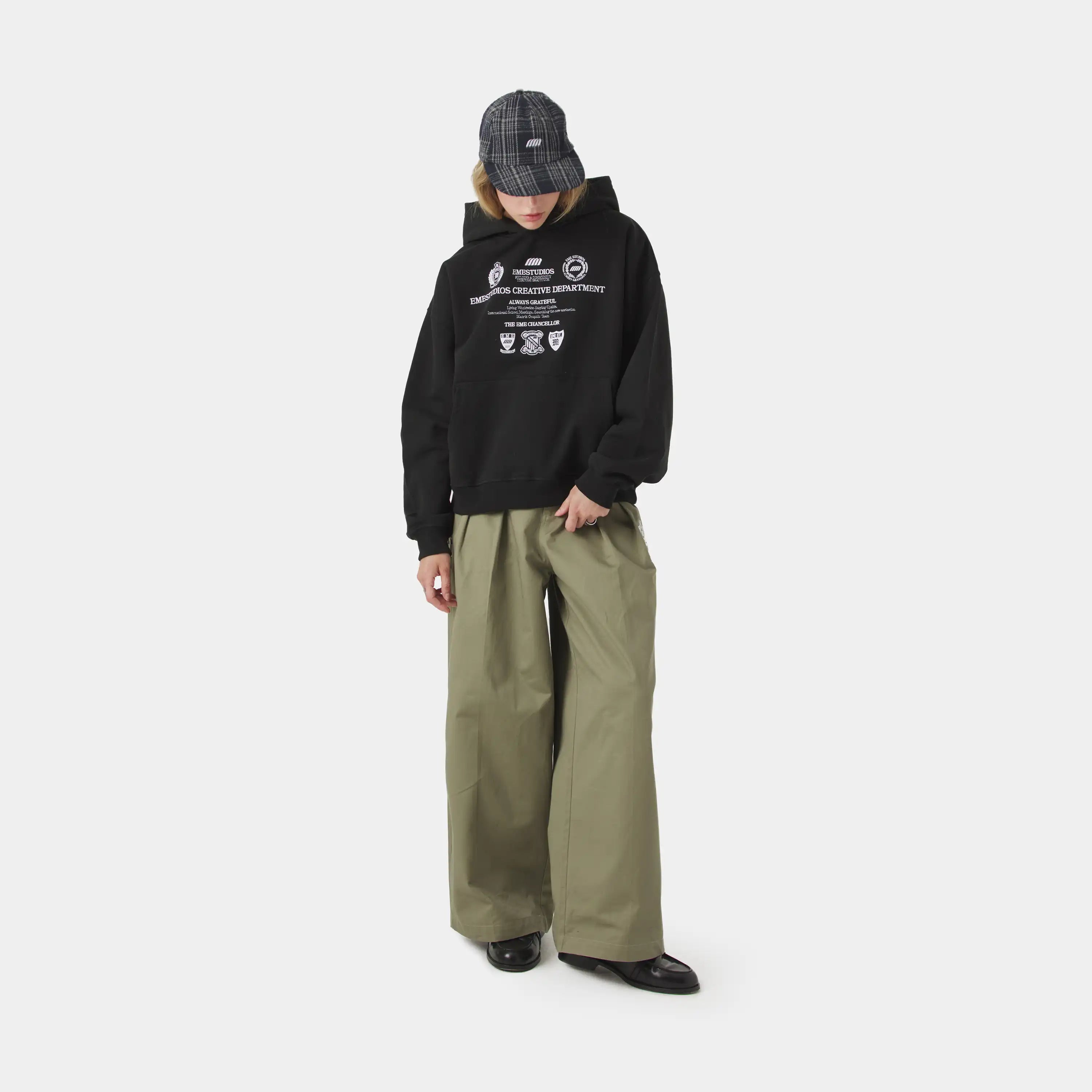 Chancellor Black Oversized Hoodie Hoodies Eme Studios
