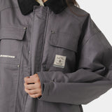 Ethos Grey Boxy Coat Outerwear eme