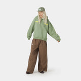 Four Hit Green Oversized Hoodie Hoodies Eme Studios