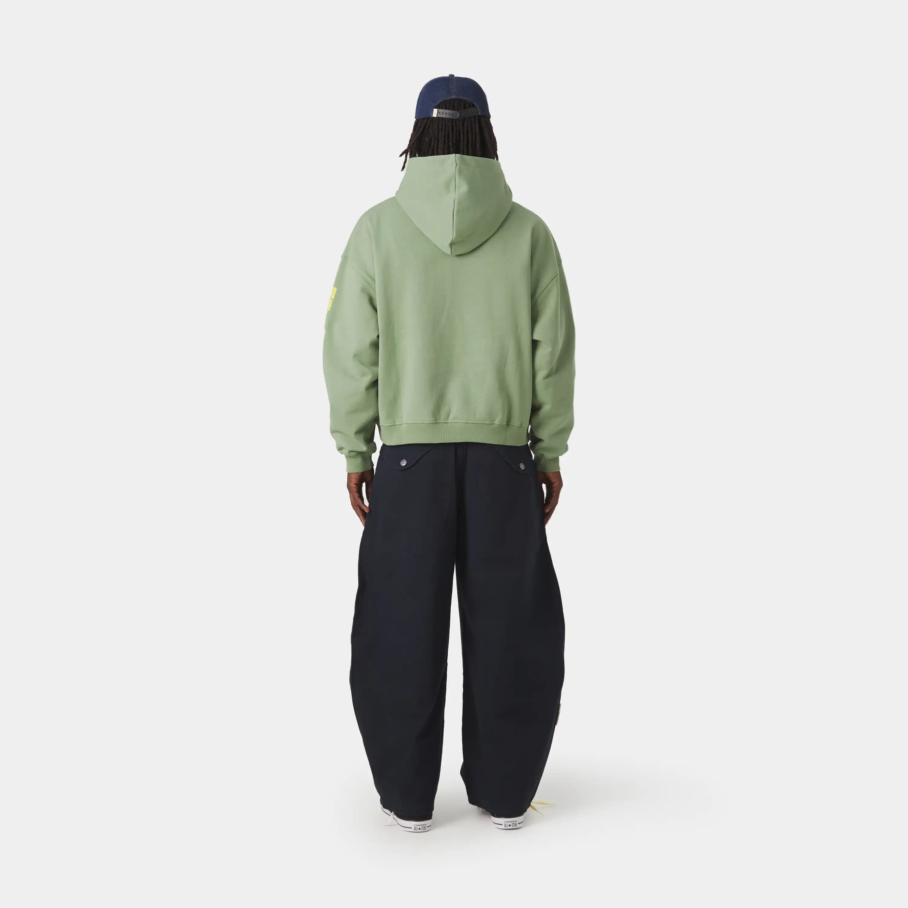 Four Hit Green Oversized Hoodie Hoodies Eme Studios