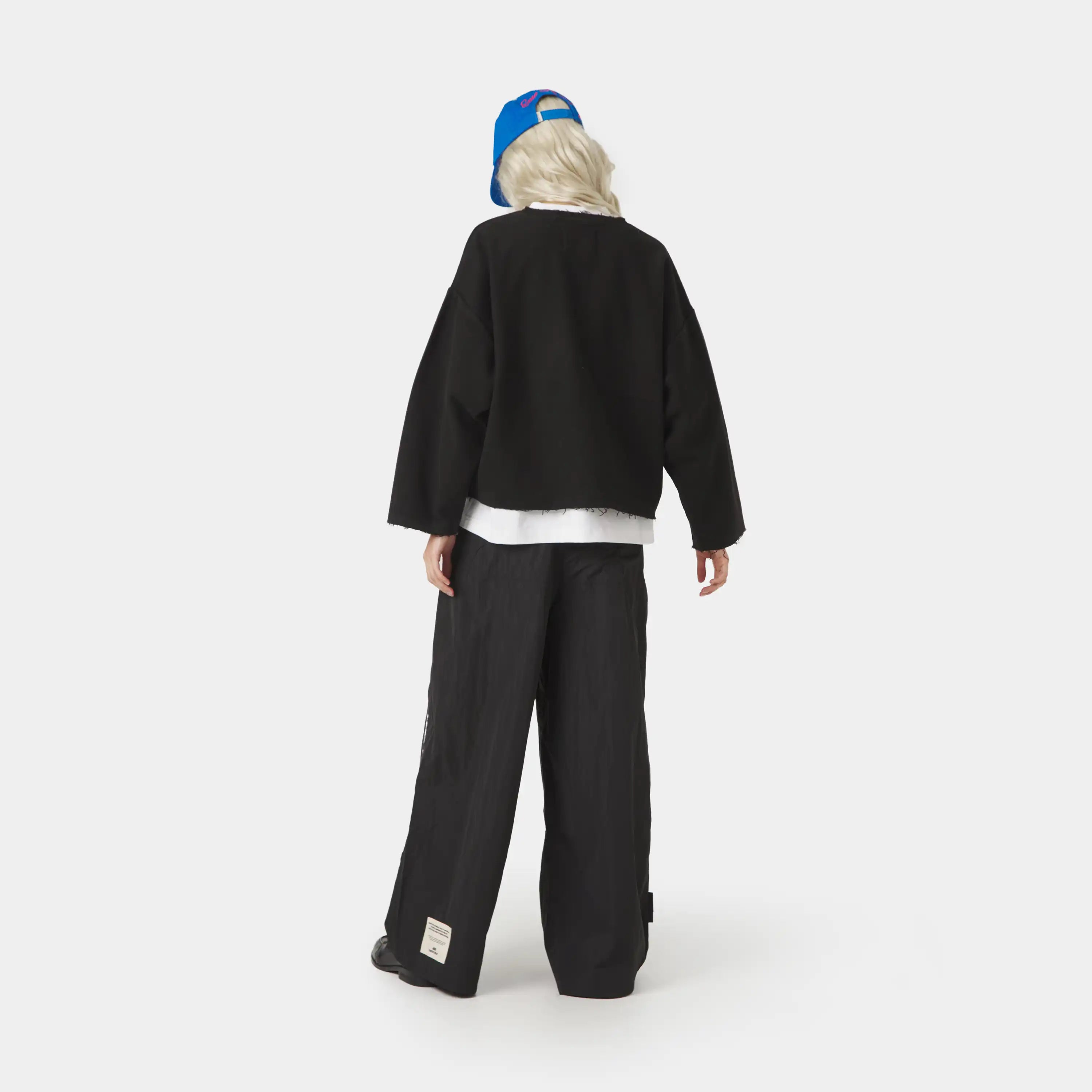 Patches Black Oversized Crewneck Sweatshirts Eme Studios