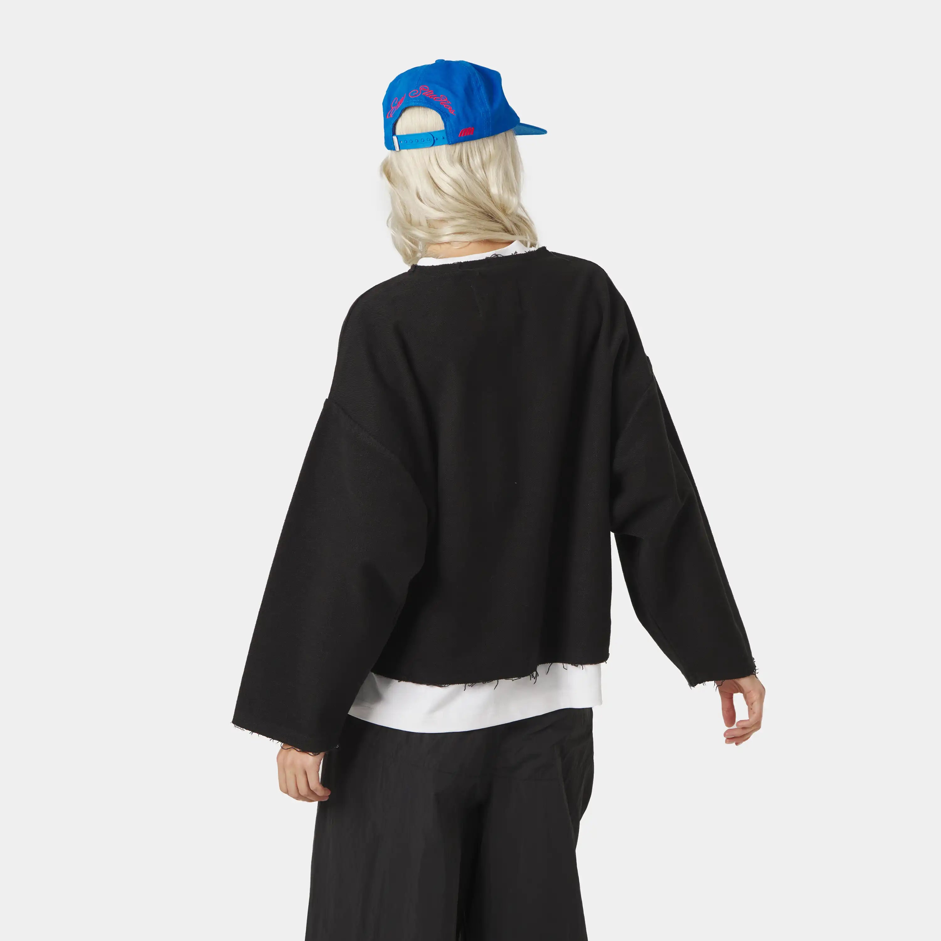 Patches Black Oversized Crewneck Sweatshirts Eme Studios
