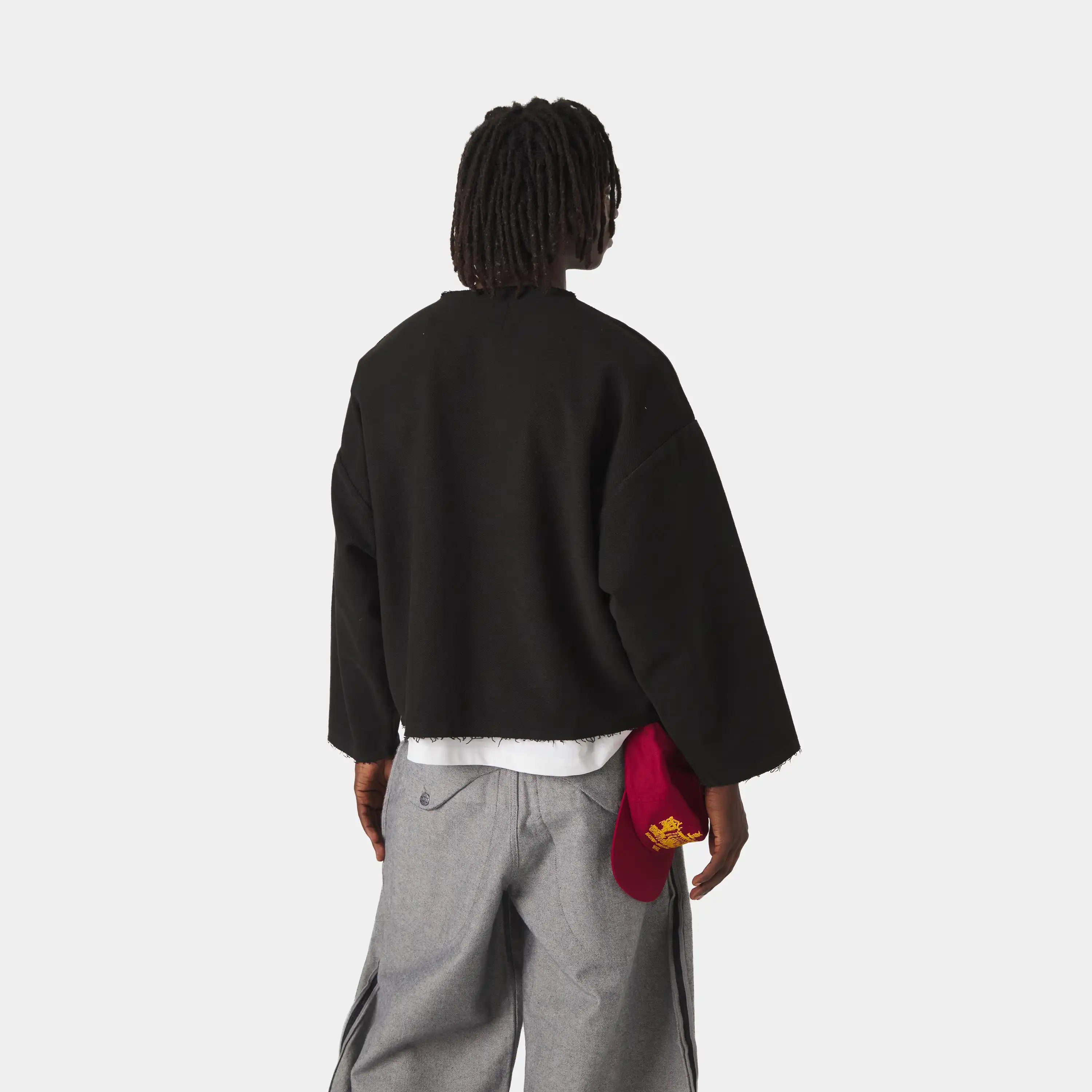 Patches Black Oversized Crewneck Sweatshirts Eme Studios