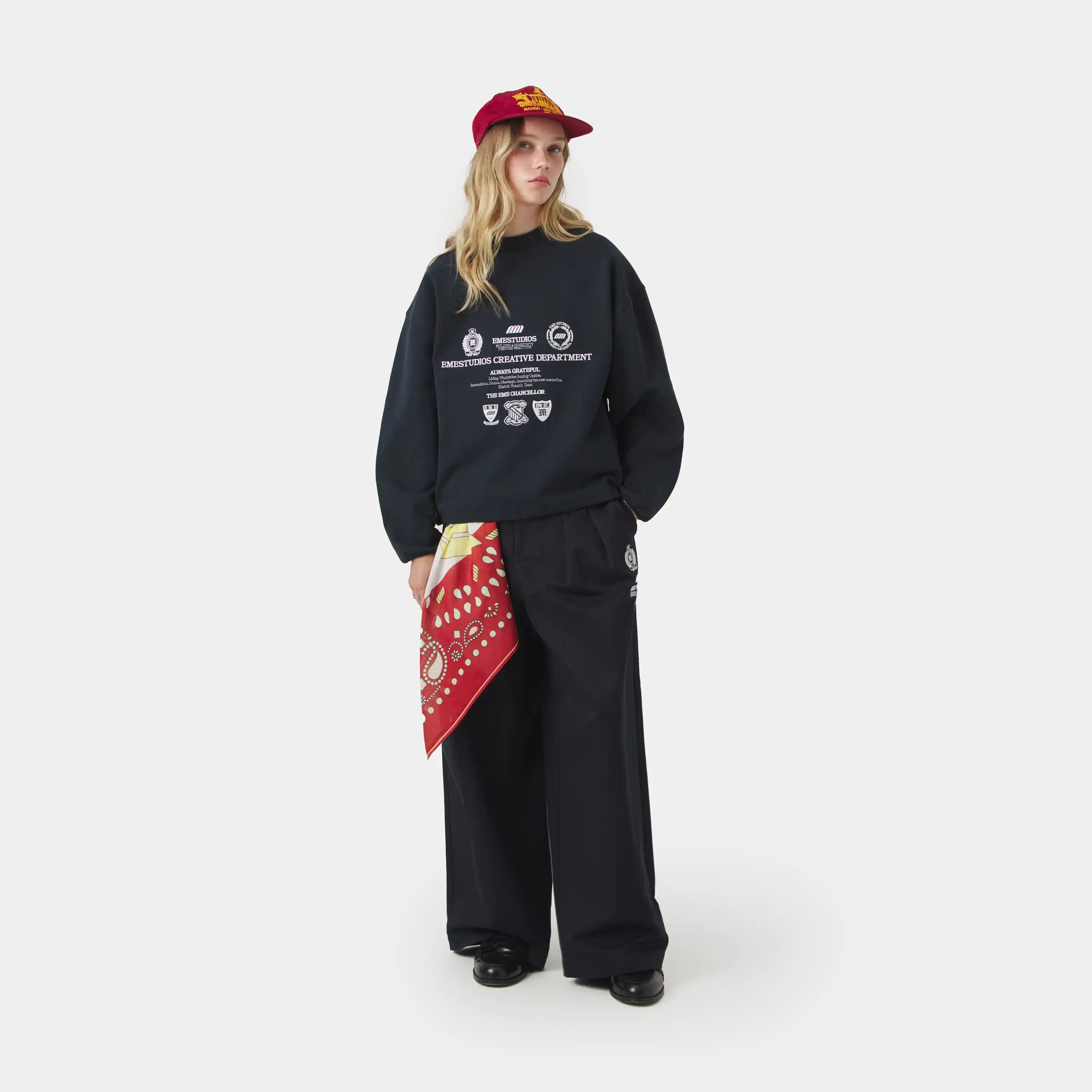 Chancellor Night Sky Oversized Crewneck Sweatshirts Eme Studios