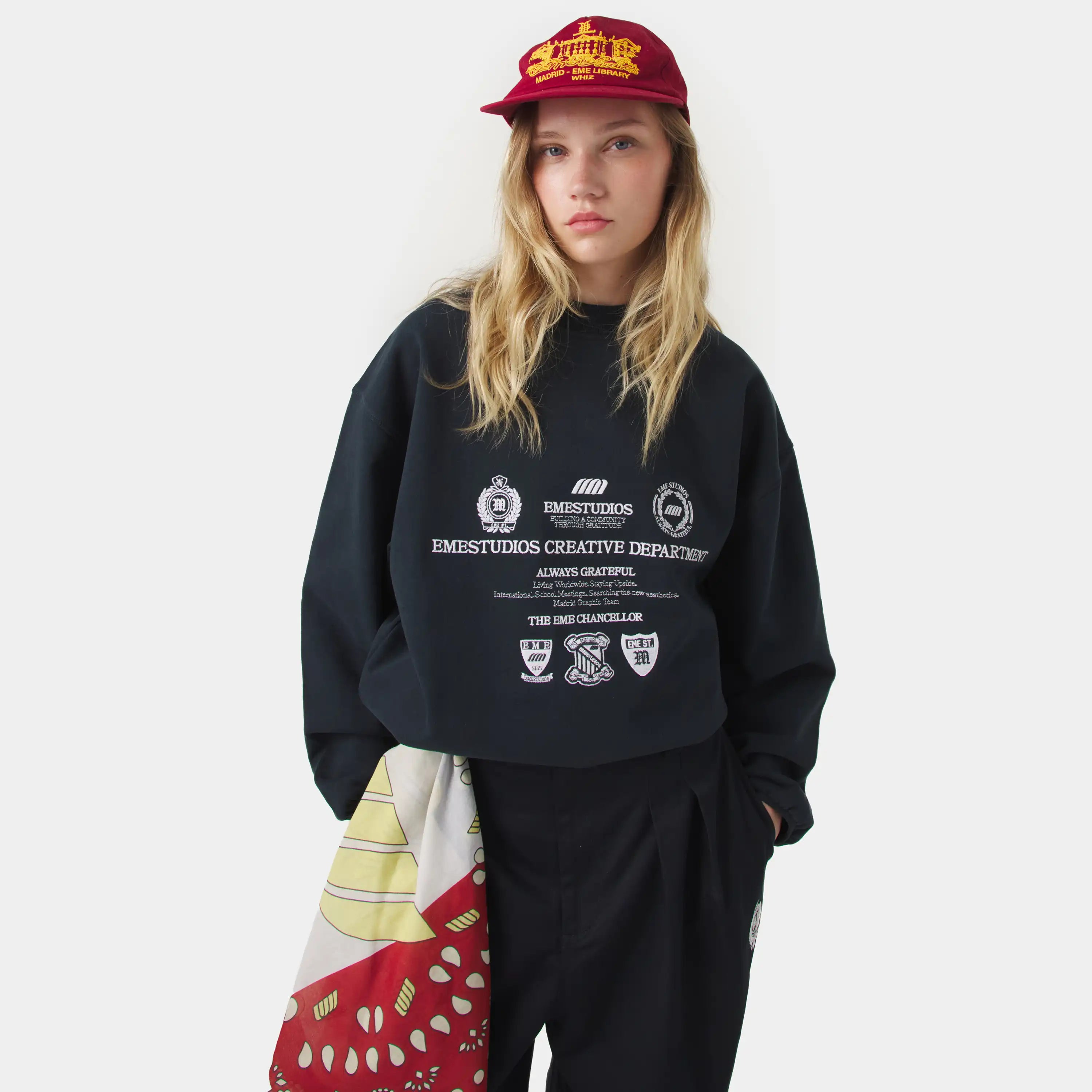 Chancellor Night Sky Oversized Crewneck Sweatshirts Eme Studios