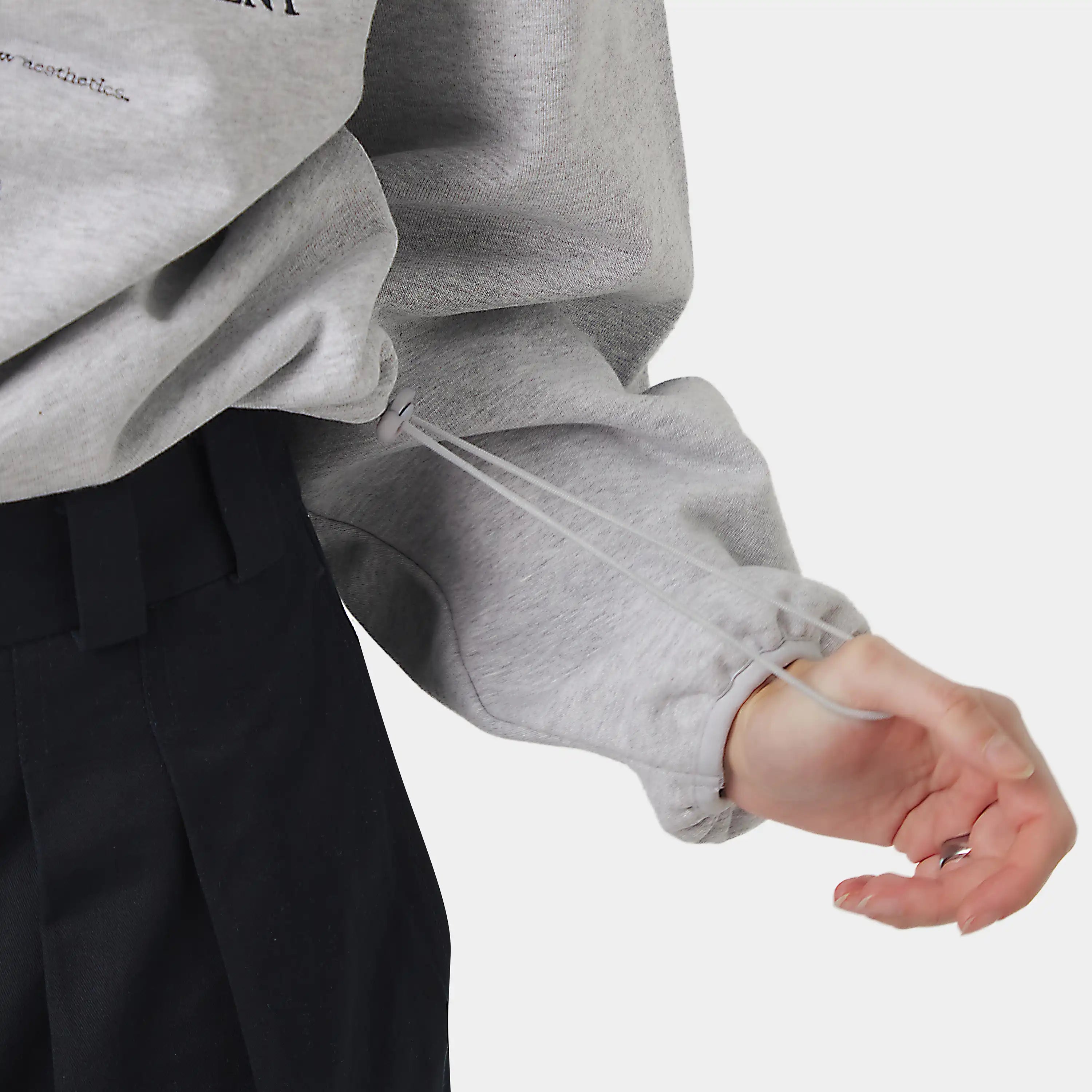 Chancellor Heather Grey Oversized Crewneck Sweatshirts Eme Studios