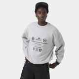 Chancellor Heather Grey Oversized Crewneck Sweatshirts Eme Studios