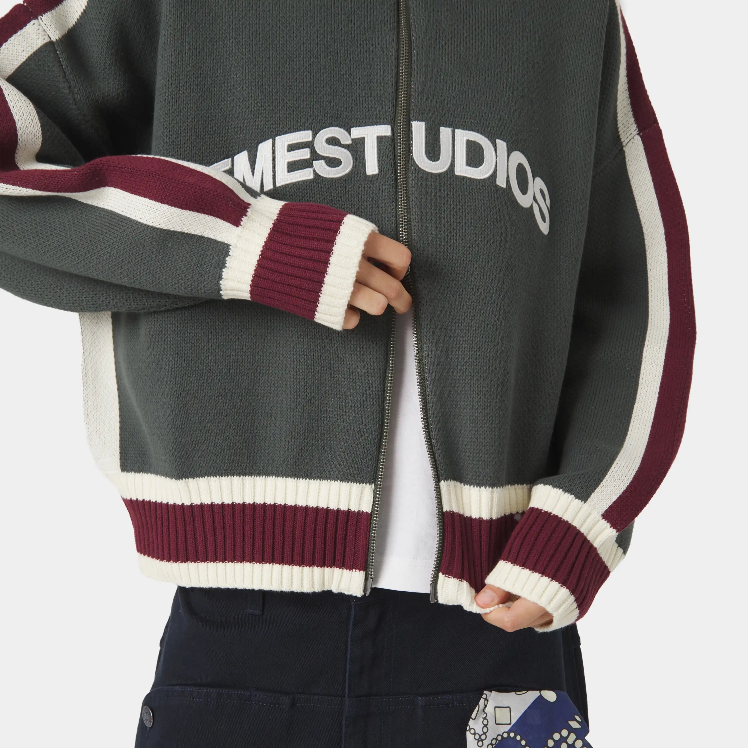 Echellor Forest Zipper Knit Knitwear Eme Studios