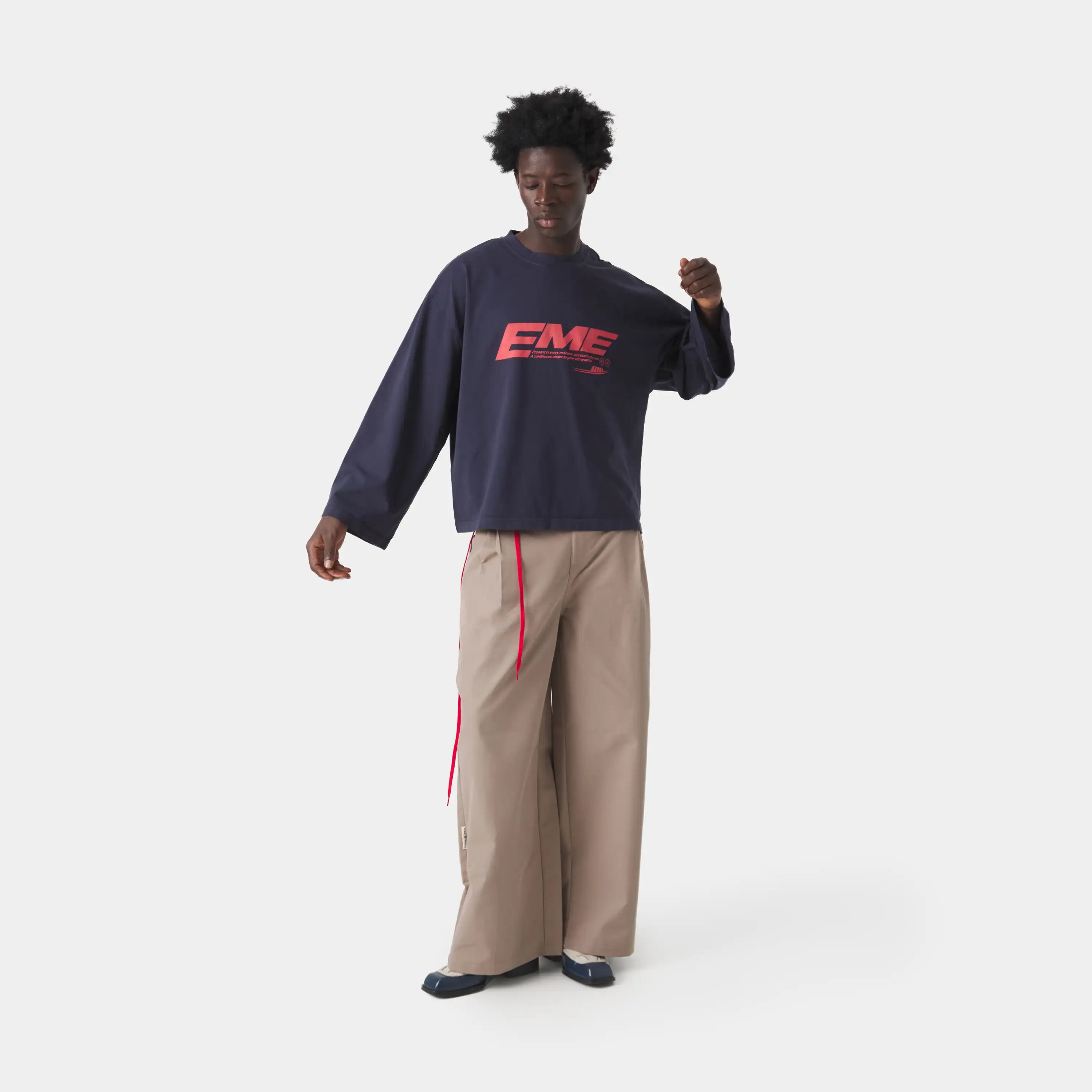 Bound Navy Long Sleeve T-shirts Eme Studios