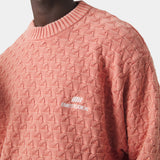 Grid Coral Cable Knit Sweater Knitwear Eme Studios