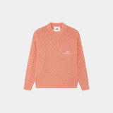 Grid Coral Cable Knit Sweater Knitwear Eme Studios