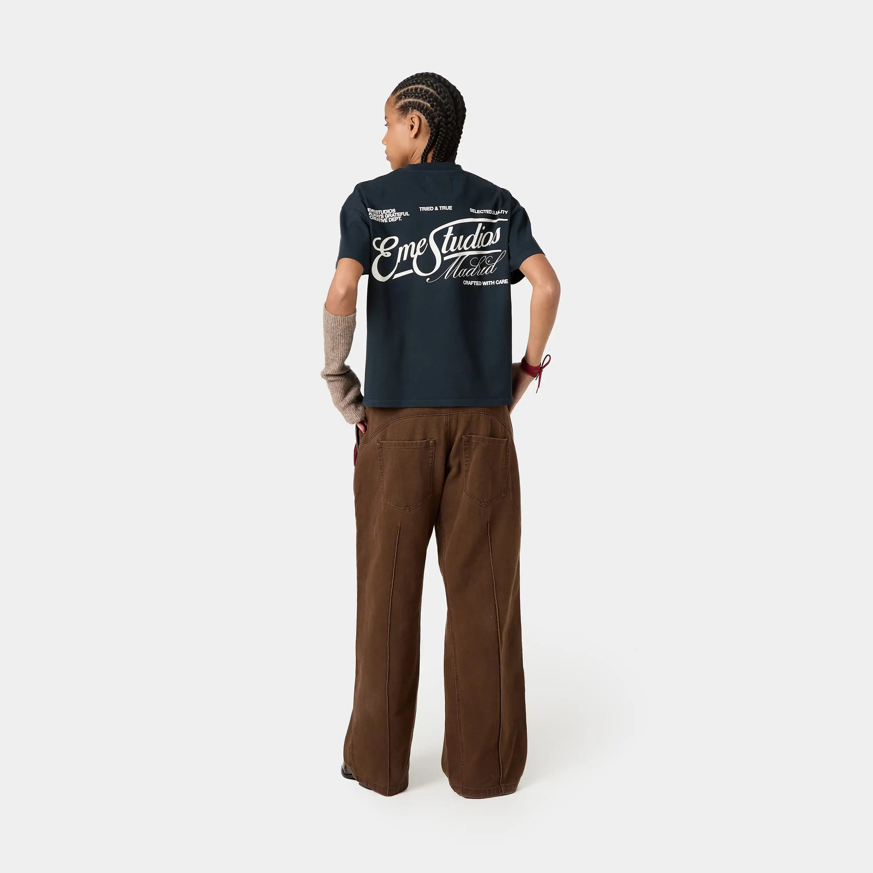 Tried & True Navy Oversized Tee T-shirts Eme Studios