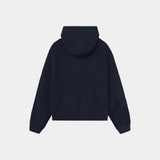 Pidgey Navy Knitted Oversized Hoodie Knitwear Eme Studios