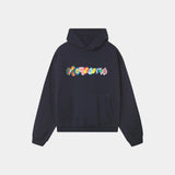 Stickers Navy Oversized Hoodie Hoodies Eme Studios