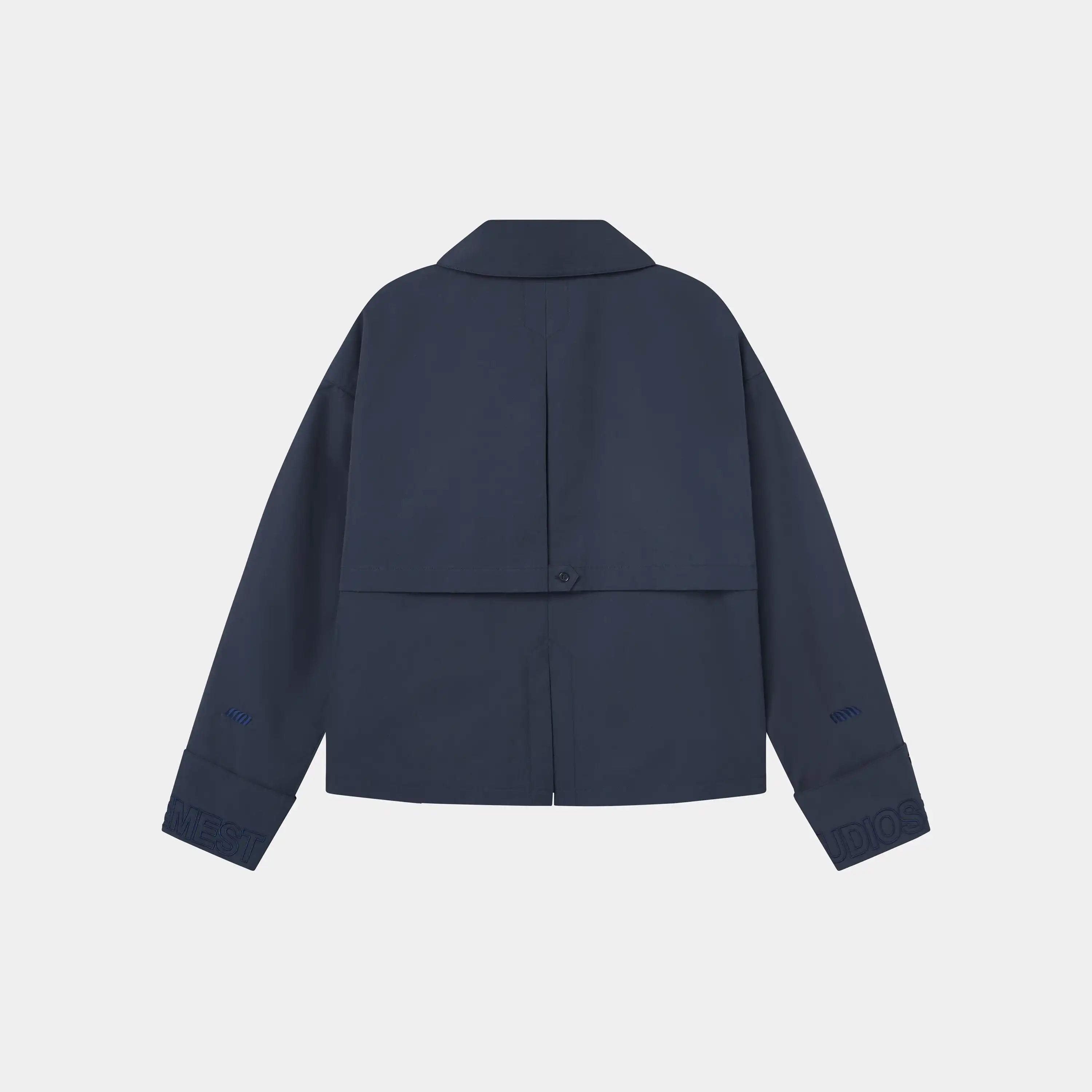 Lizi Navy Trench Jacket Outerwear Eme Studios