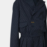 Shift Navy Bomber Blazer Outerwear Eme Studios