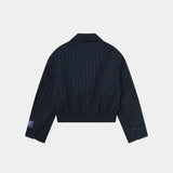 Shift Navy Bomber Blazer Outerwear Eme Studios