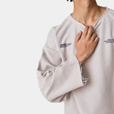 Suit Off Sand Oversized Crewneck Sweatshirts Eme Studios