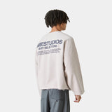 Suit Off Sand Oversized Crewneck Sweatshirts Eme Studios