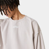 Suit Off Sand Oversized Crewneck Sweatshirts Eme Studios