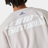Suit Off Sand Oversized Crewneck Sweatshirts Eme Studios