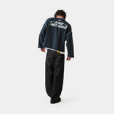 Suit Navy Oversized Crewneck Sweatshirts Eme Studios