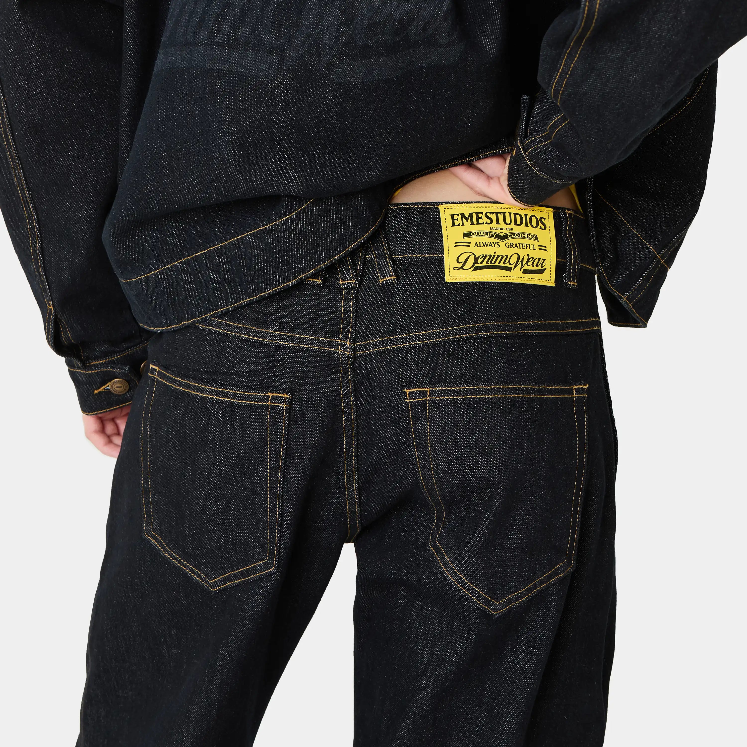 Ledger Raw Denim Pants Pants Eme Studios