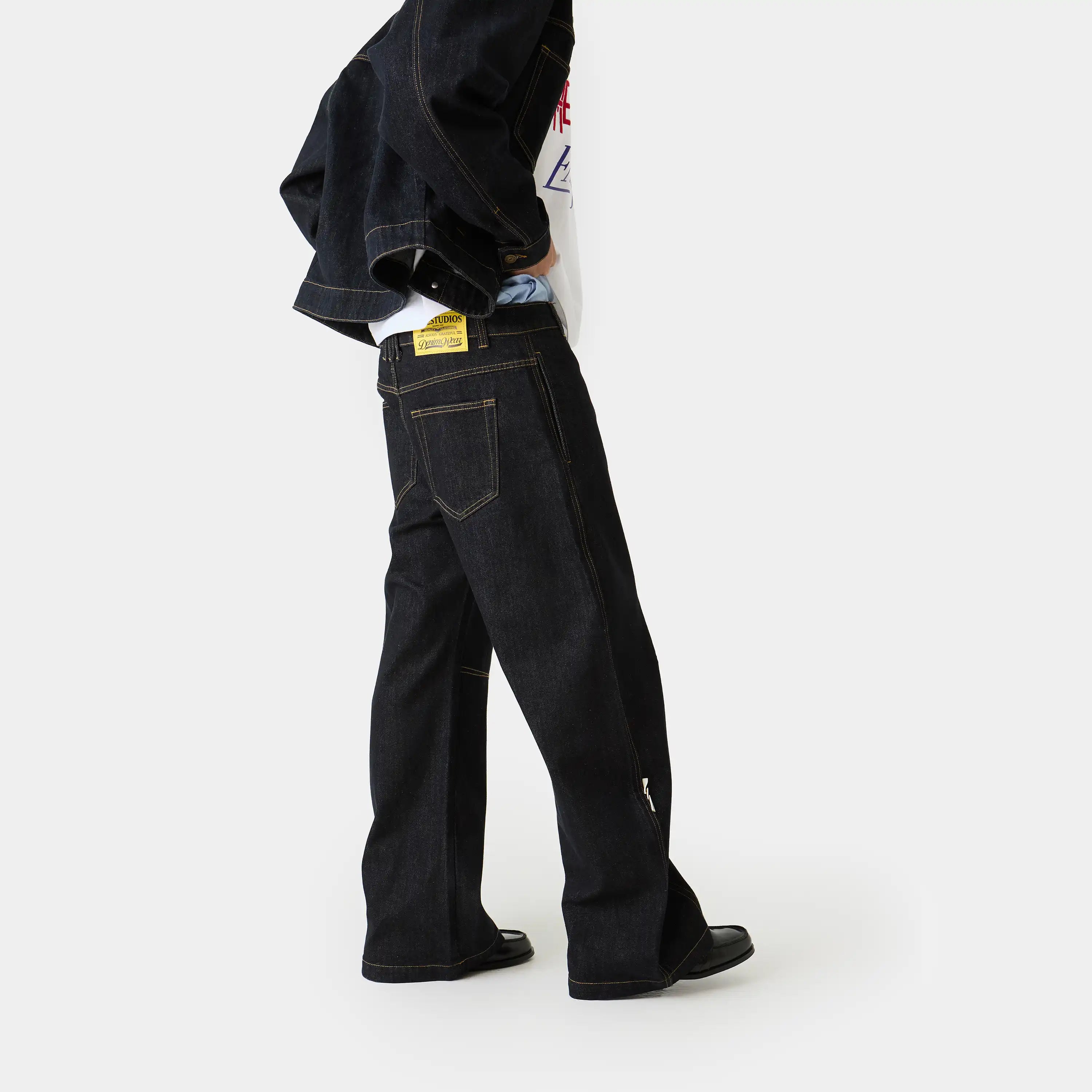 Ledger Raw Denim Pants Pants Eme Studios