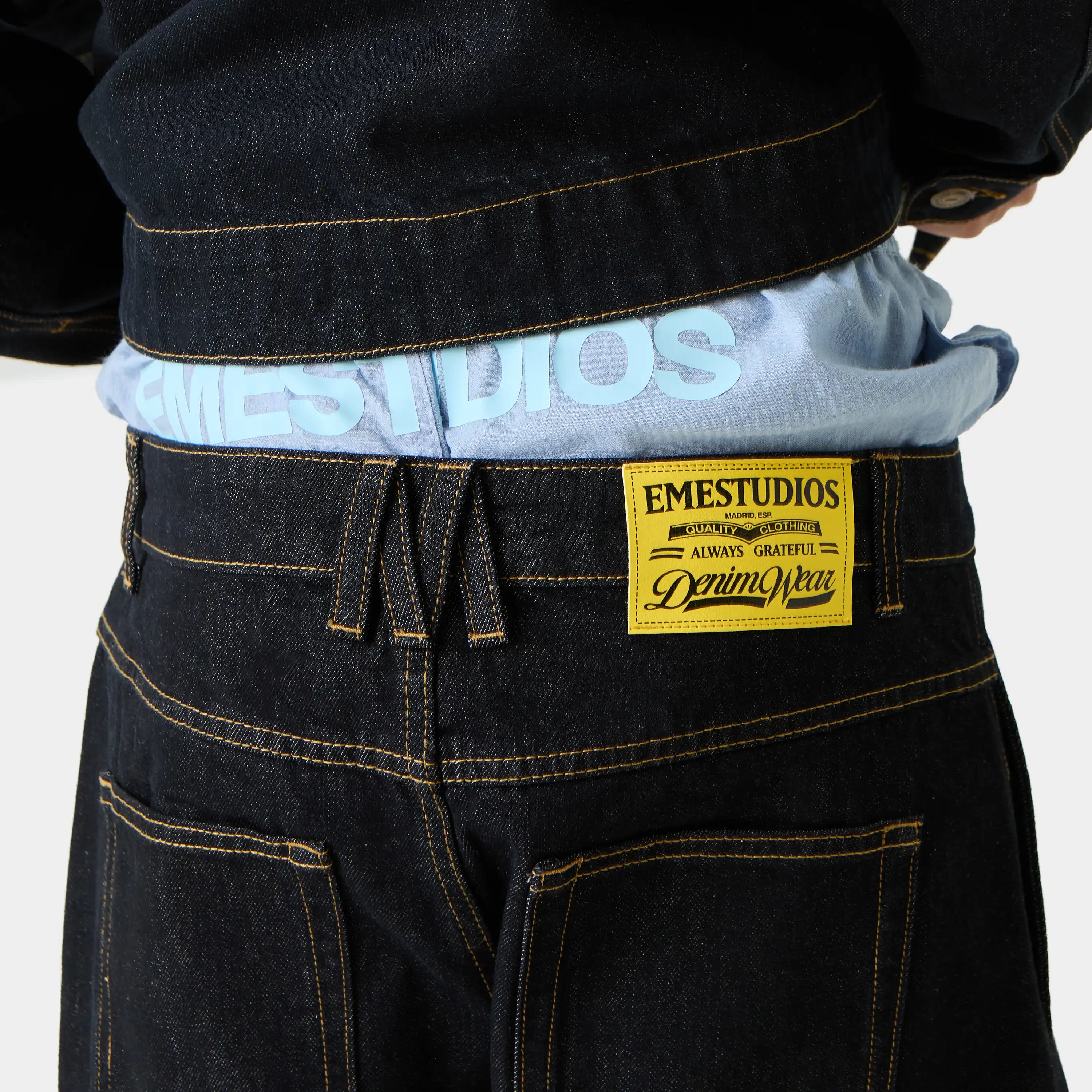 Ledger Raw Denim Pants Pants Eme Studios