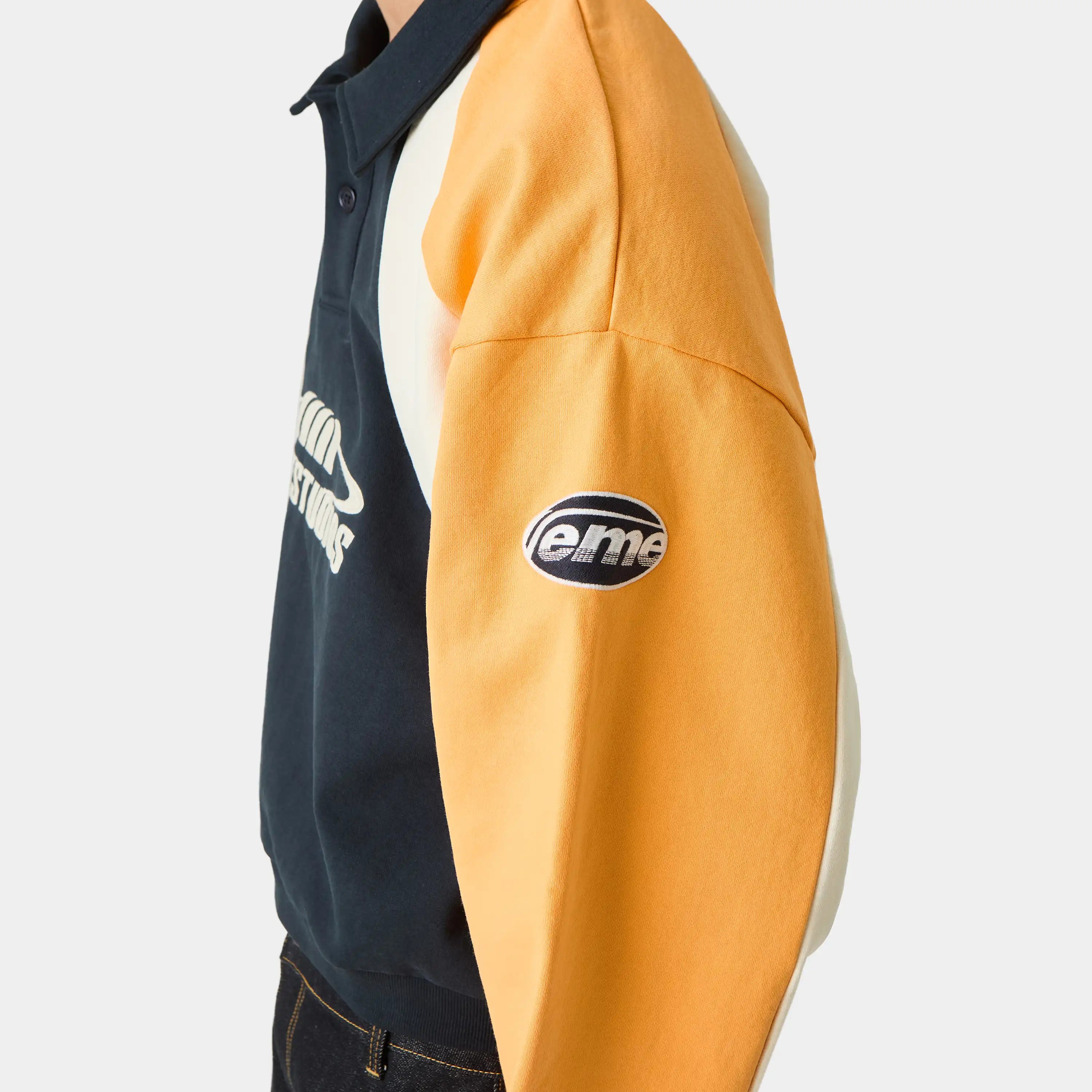Tipton Tangerine Polo Crewneck Sweatshirts Eme Studios