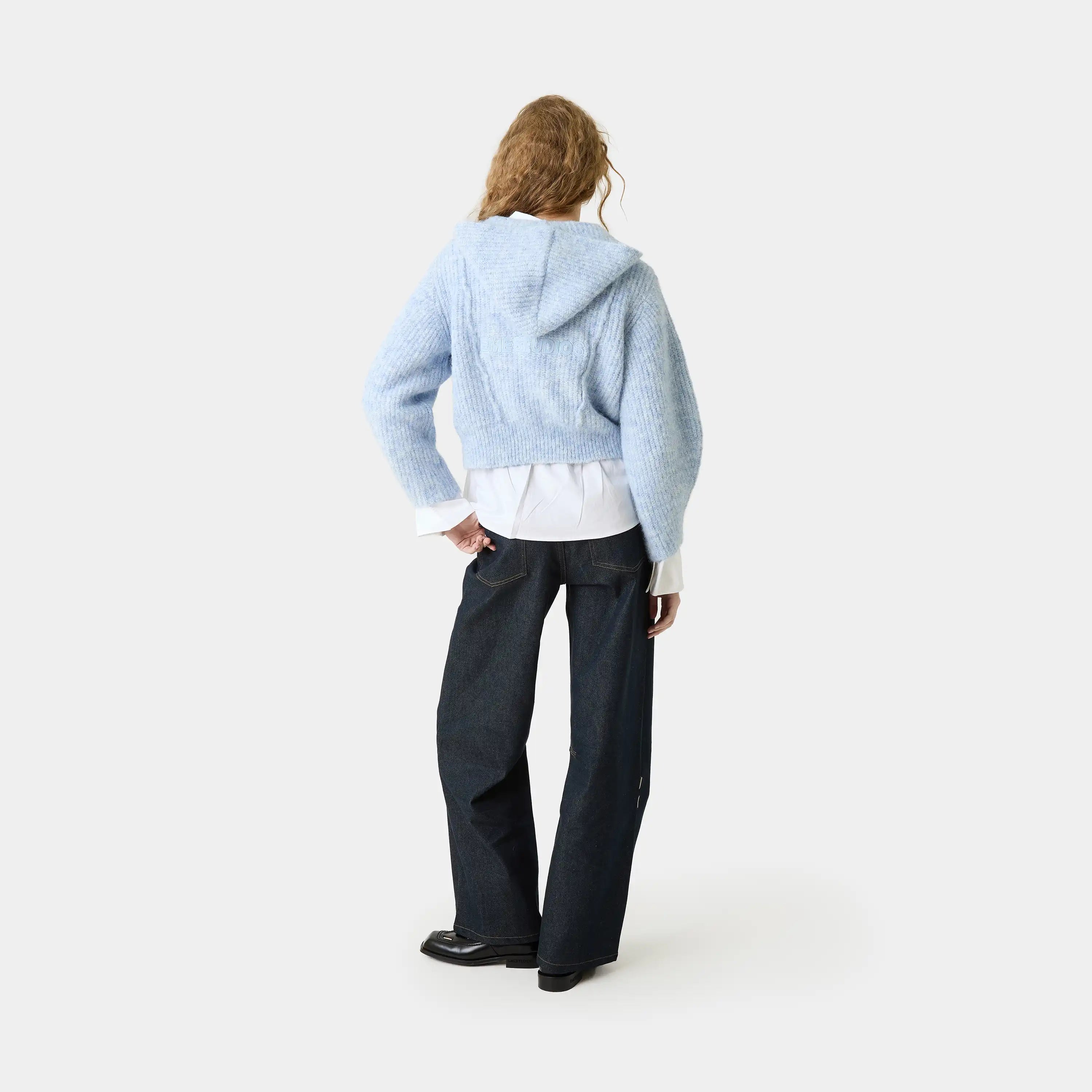 Zoe Sky Zipper Knit Woman Knitwear Eme Studios
