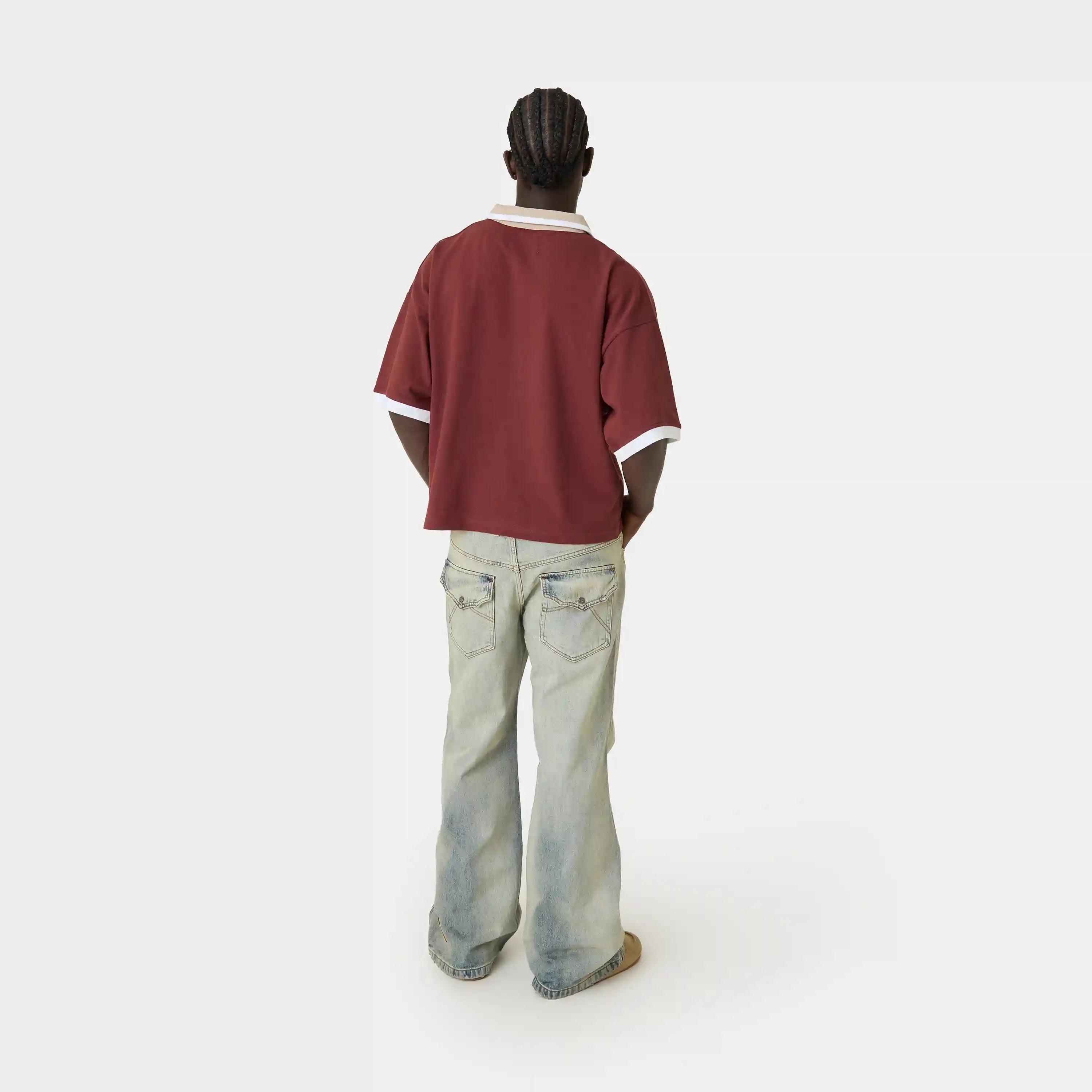 DKT Brown Short Polo T-shirts Eme Studios