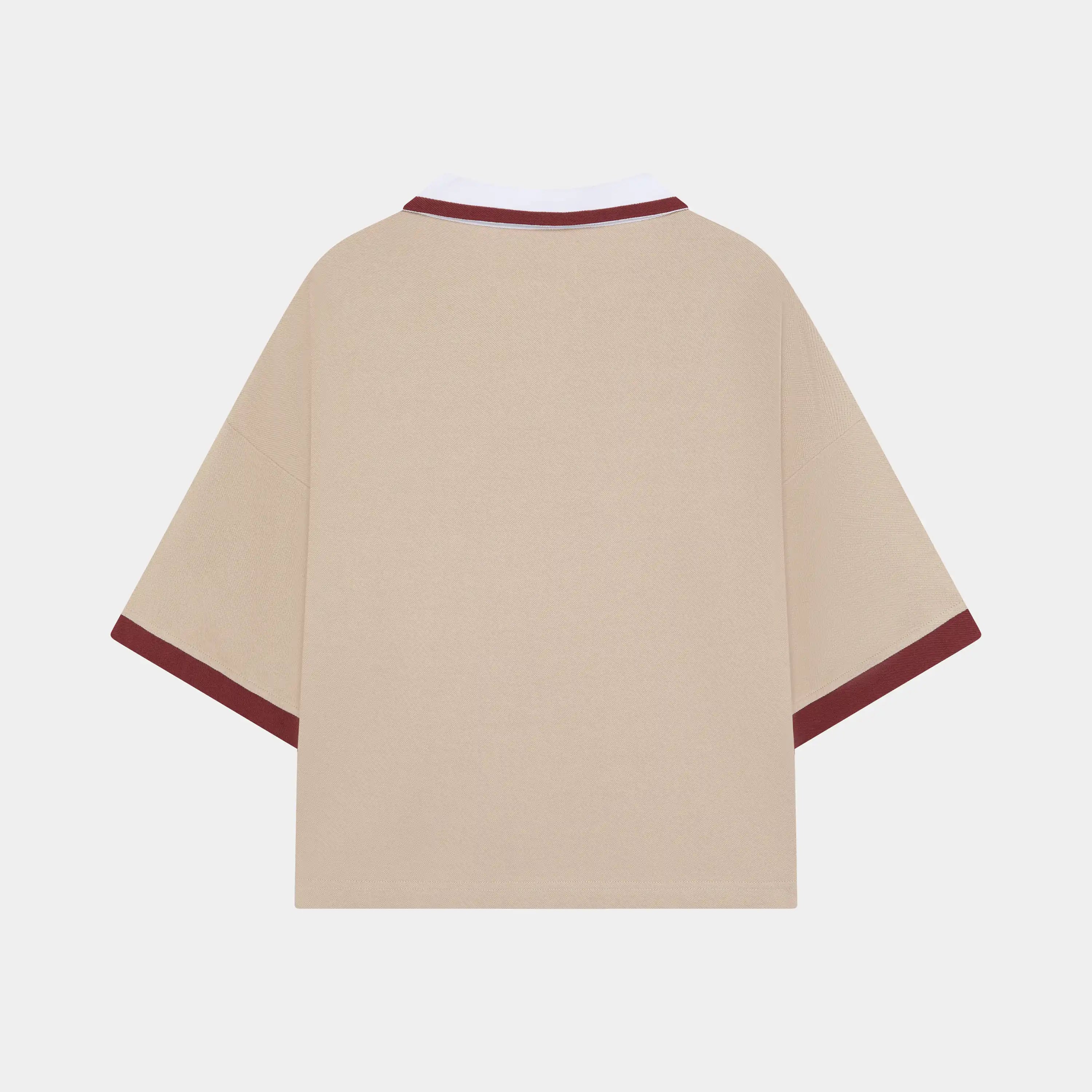 DKT Taupe Short Polo T-shirts Eme Studios
