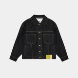 Ledger Raw Denim Jacket Outerwear Eme Studios