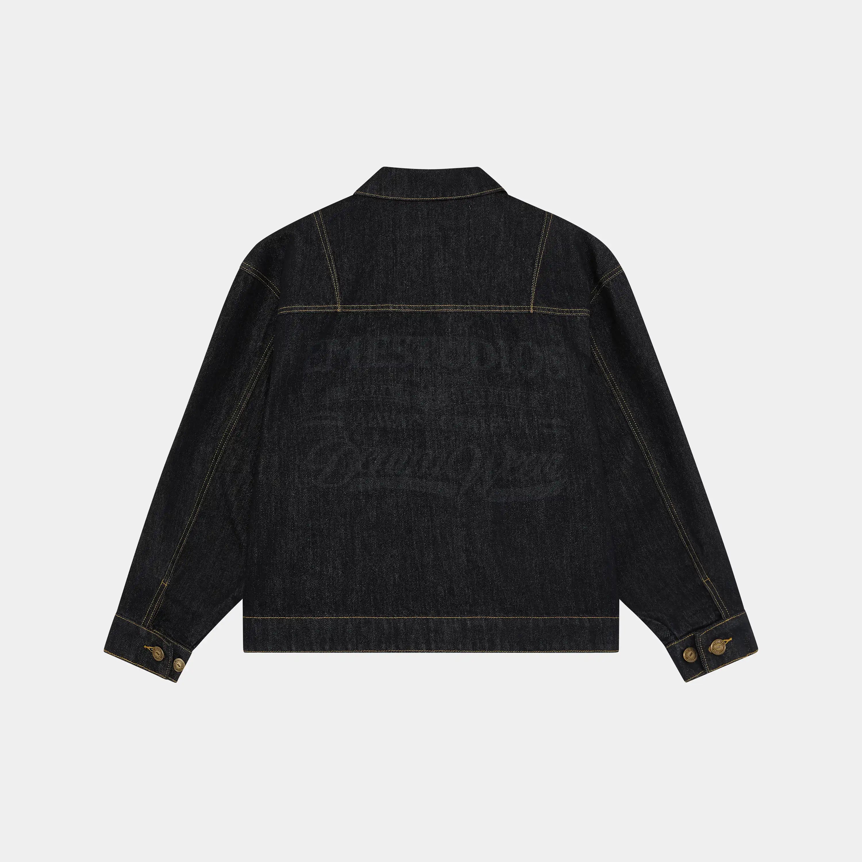 Ledger Raw Denim Jacket Outerwear Eme Studios