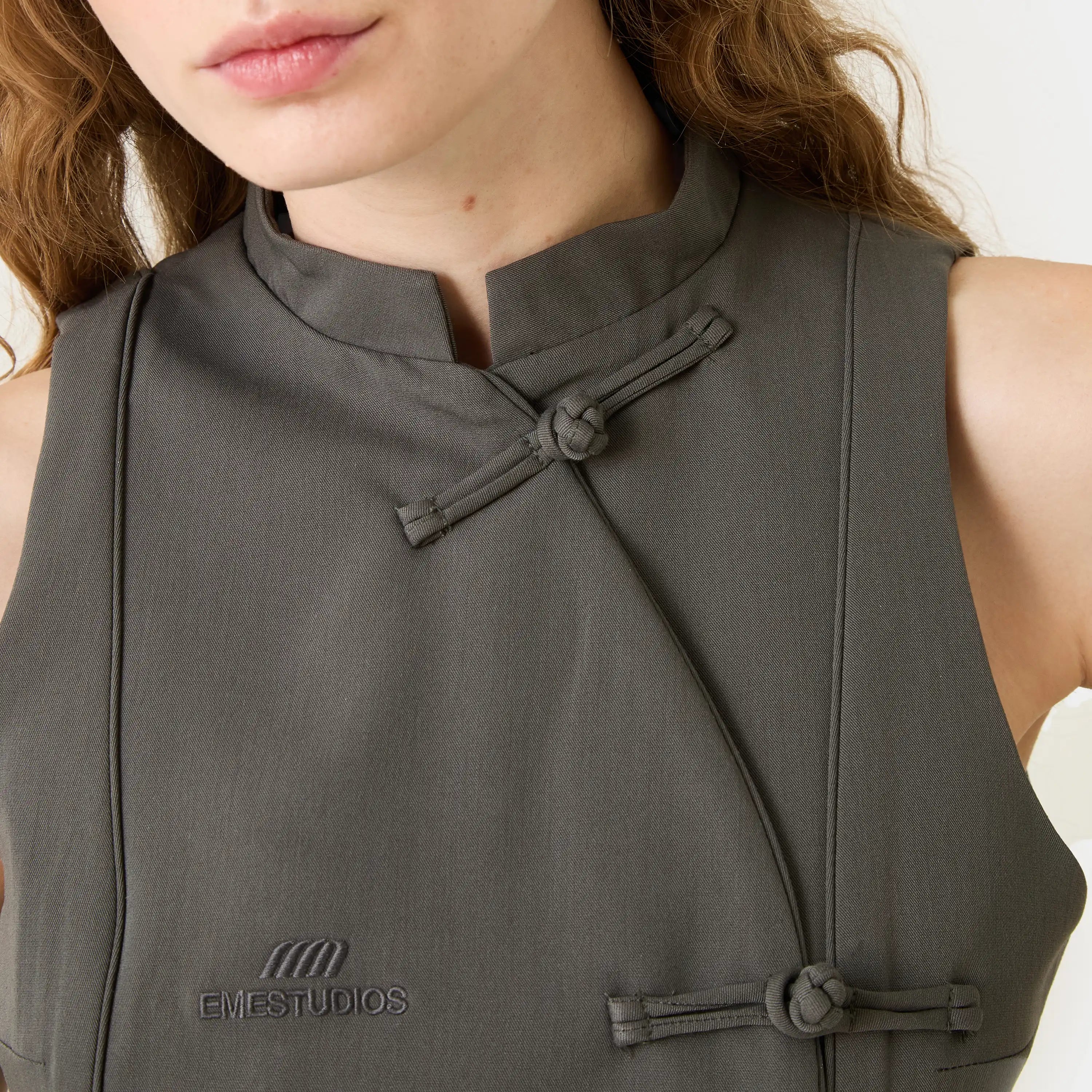 Modesta Heather Grey Vest Woman T-Shirts Eme Studios
