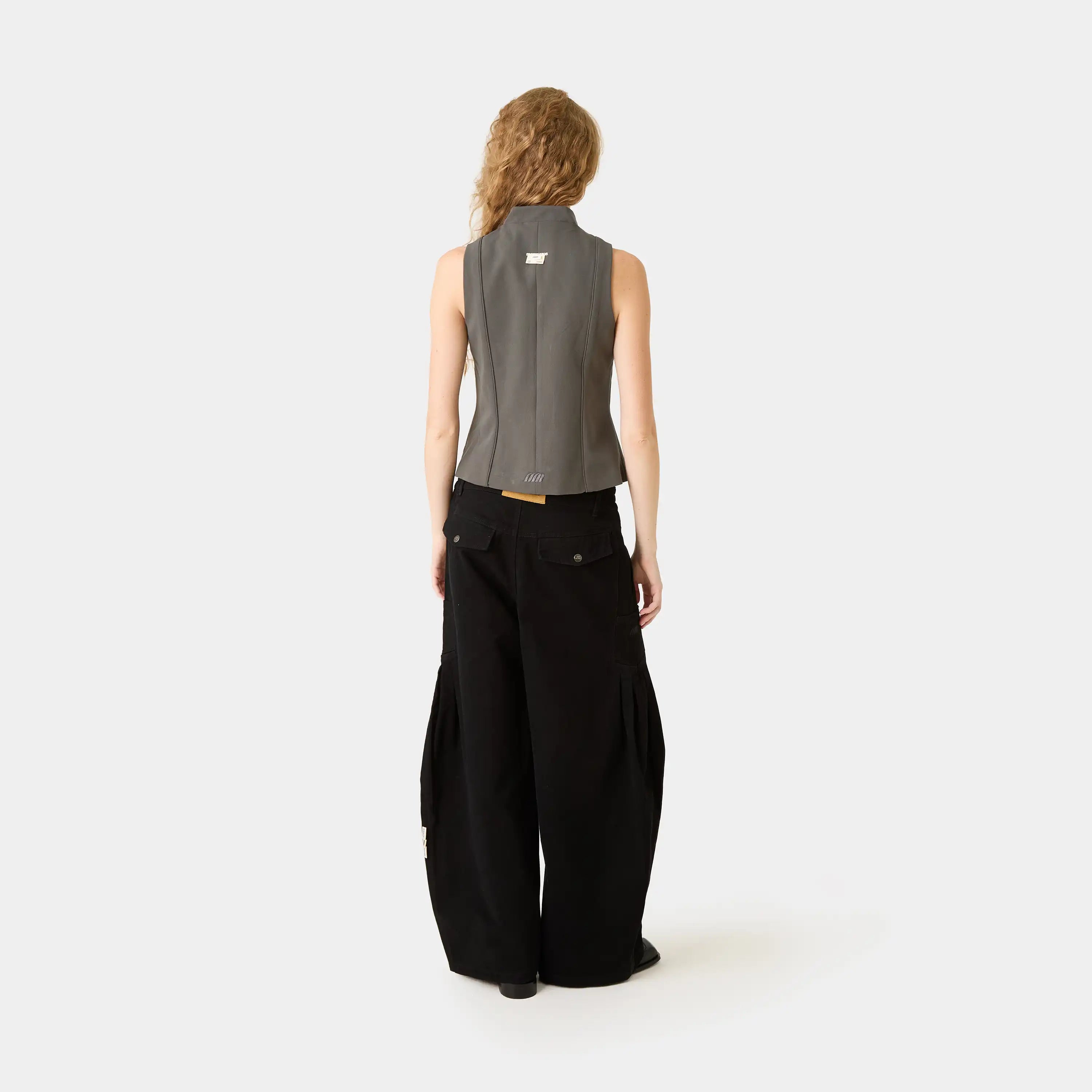 Modesta Heather Grey Vest Woman T-Shirts Eme Studios