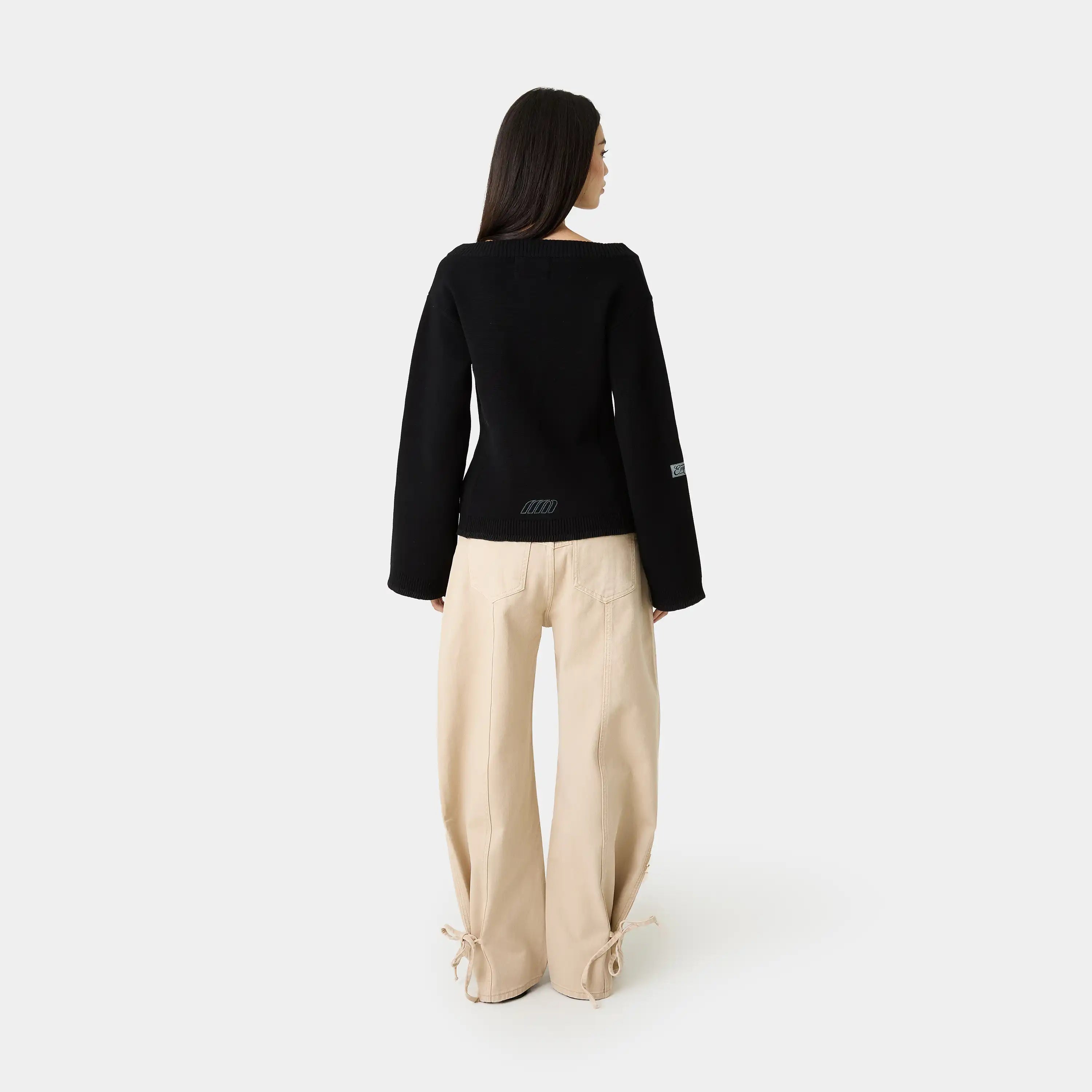 Onyx Shadow Cardigan Woman Knitwear Eme Studios