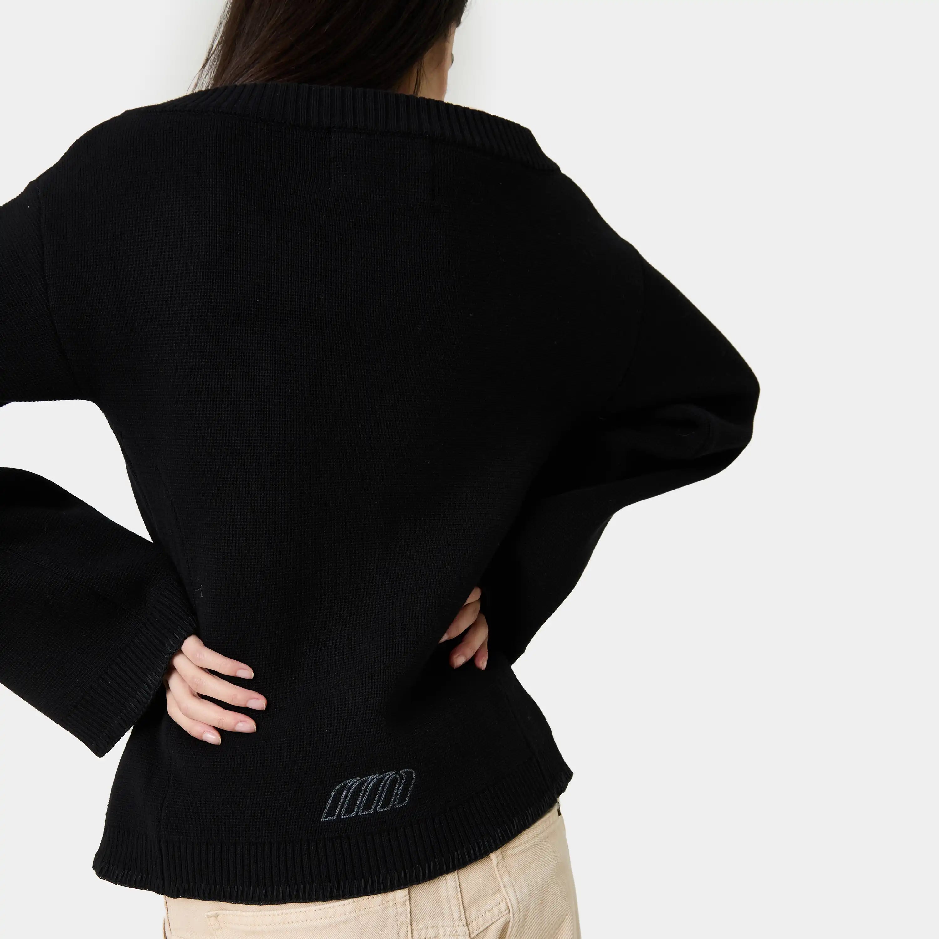 Onyx Shadow Cardigan Woman Knitwear Eme Studios