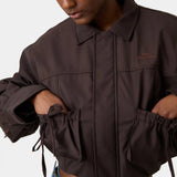 Pipi Black Coffee Jacket Woman Outerwear Eme Studios