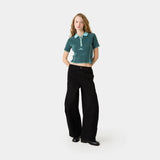 Fete Aqua Knit Polo Woman Knitwear Eme Studios