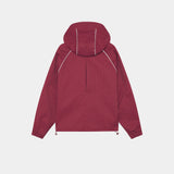 Echo Burgundy Grid Windbreaker Outerwear Eme Studios