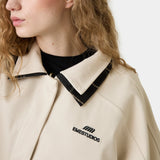 Edra Light Camel Reversible Cape Woman Outerwear Eme Studios
