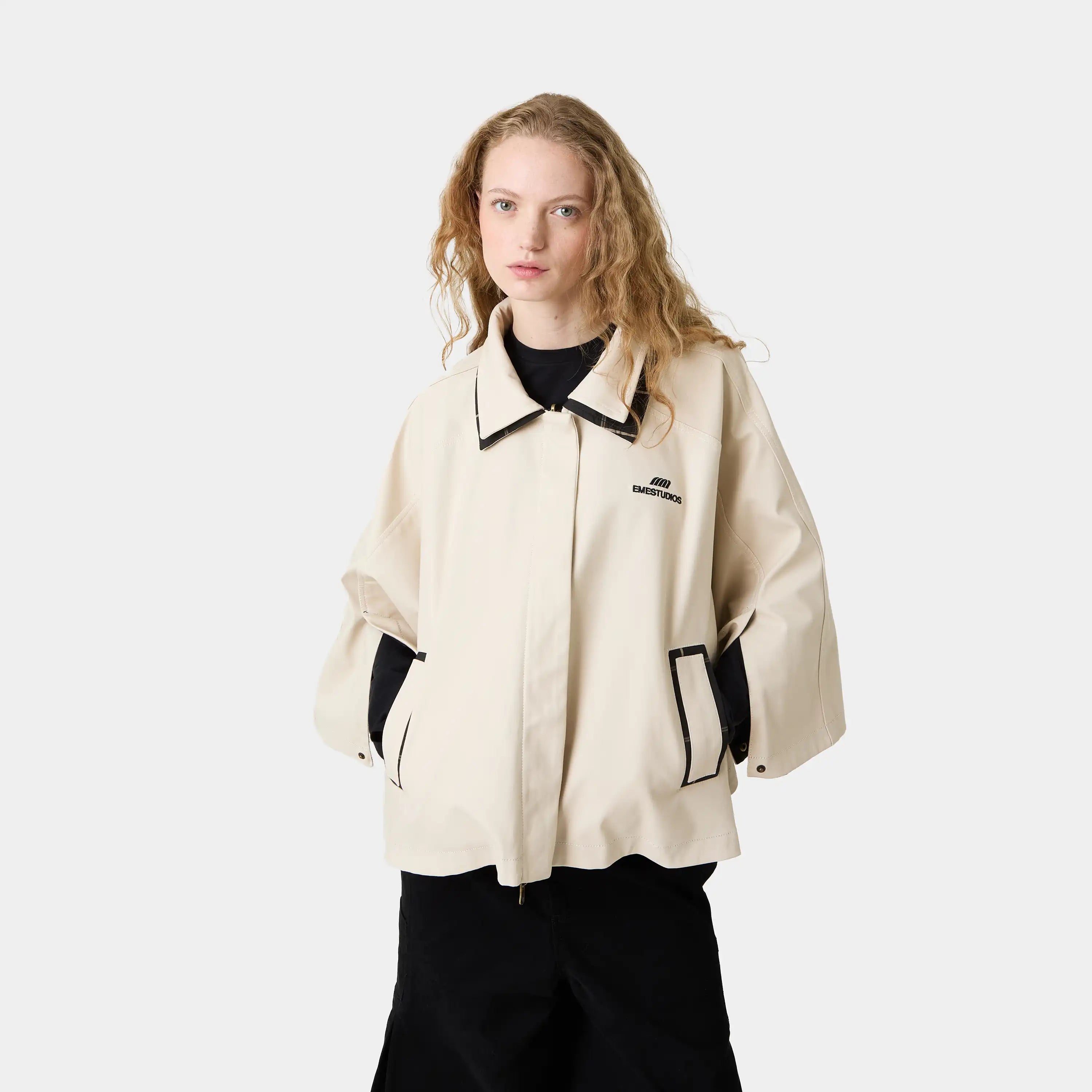 Edra Light Camel Reversible Cape Woman Outerwear Eme Studios