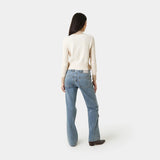 Betty Off Sand Zipper Knit Woman Knitwear Eme Studios