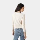 Betty Off Sand Zipper Knit Woman Knitwear Eme Studios